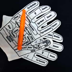 Mănuși pentru reflexoterapie Shiatsu